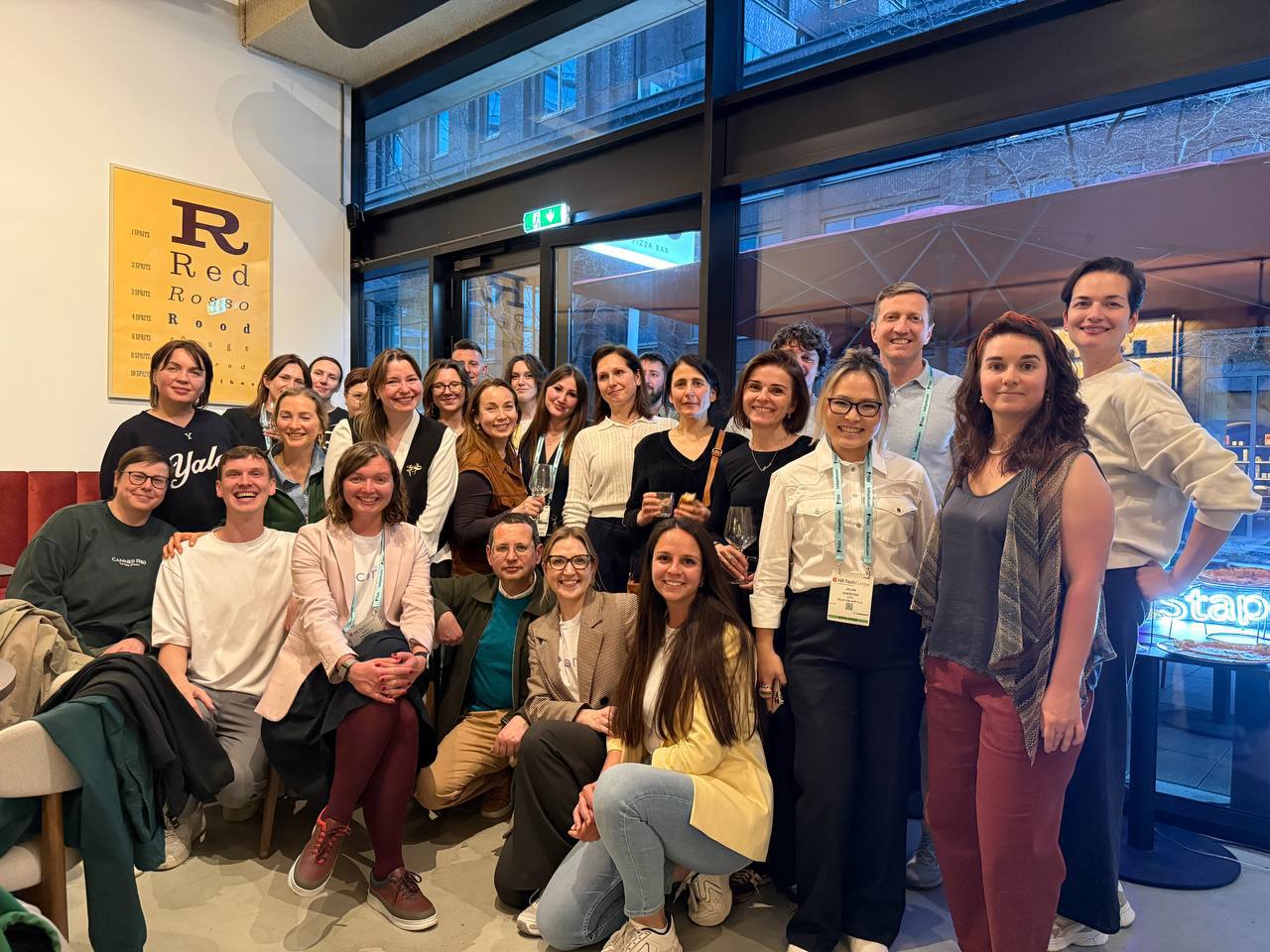 International HR Club members at an evening meetup